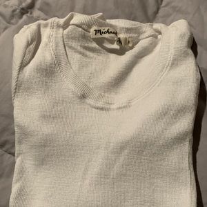 Michael Stars white thermal top sparkles 💖